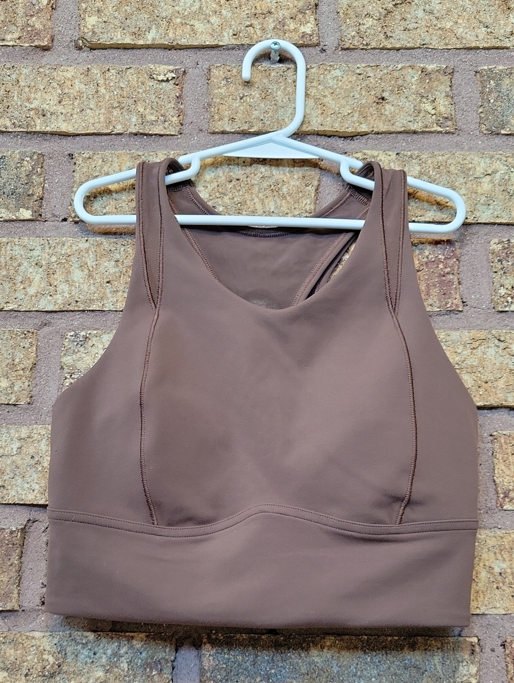lululemon athletica Brown High-Neck Sports Bra